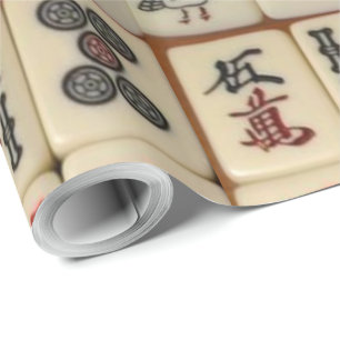 Mahjong belägger med tegel presentpapper