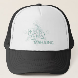 mahjong blue truckerkeps