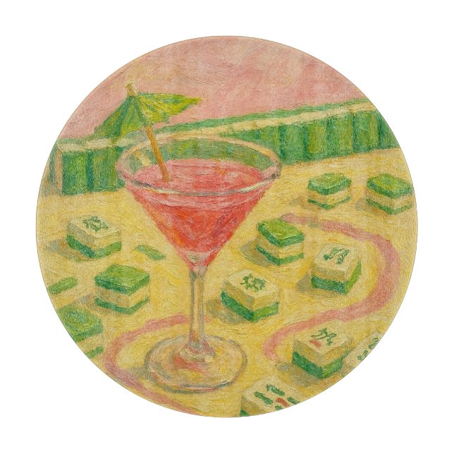 Mahjong Chic Målning Cocktail (Framsidan)