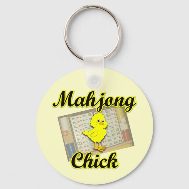 Mahjong Chick #2 Nyckelring (Framsida)