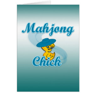 Mahjong Chick #3 Hälsningskort
