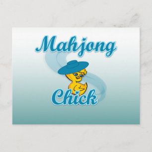 Mahjong Chick #3 Vykort