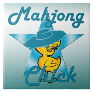 Mahjong Chick #7 Kakelplatta