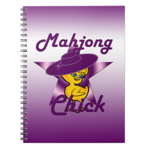 Mahjong Chick #9 Anteckningsbok Med Spiral