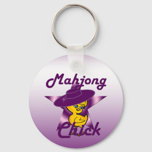 Mahjong Chick #9 Nyckelring