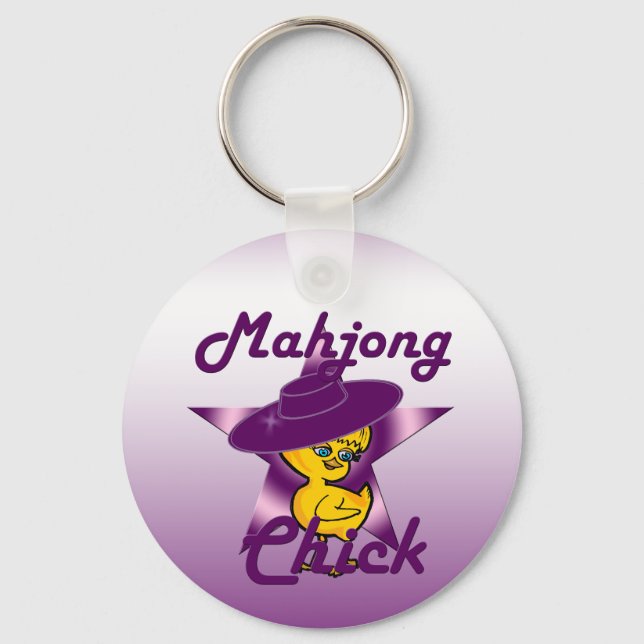 Mahjong Chick #9 Nyckelring (Framsida)