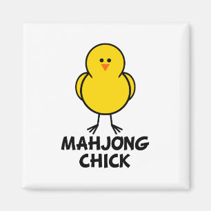 Mahjong chick magnet