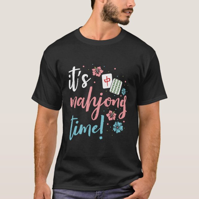 Mahjong Chinese or Mahjong Player T Shirt (Framsida)