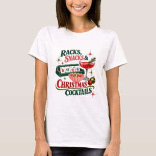 Mahjong Cocktail Tröjstänger Snacks Jul T Shirt