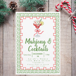 Mahjong & Cocktails jul Party Watercolor