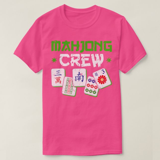 Mahjong Crew Mah Jong Player T Shirt (Design framsida)