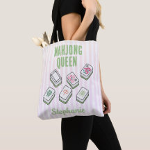 Mahjong Crew Spelar Namn Mahj Club Rosa Rand