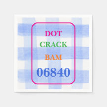 Mahjong Dot Crack Bam Vattenfärg Gingham