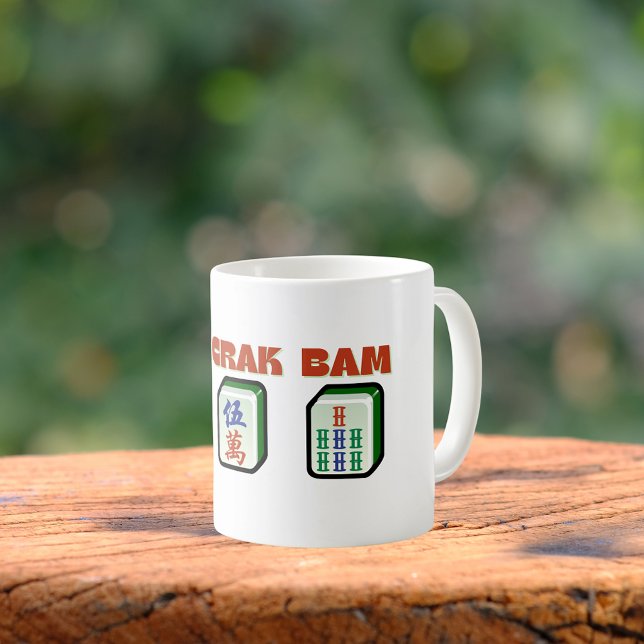 Mahjong Dot Crak Bam Kaffemugg (Skapare uppladdad)
