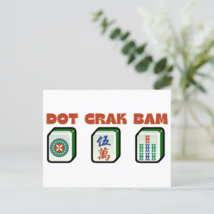 Mahjong Dot Crak Bam Vykort