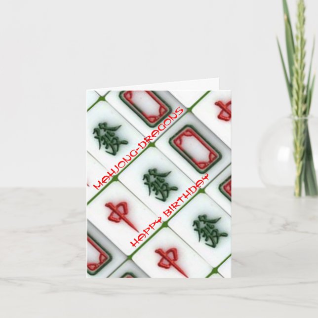 Mahjong-drakar Kort (Framsida)