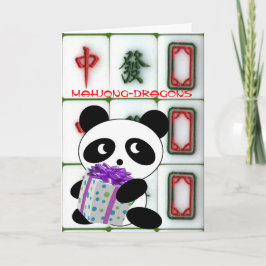 Mahjong-drakons födelsedag kort