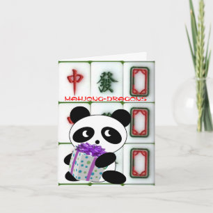 Mahjong-drakons födelsedag kort