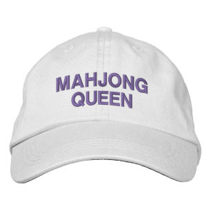 Mahjong Drottning Roligt Citat Anpassat Broderad Keps