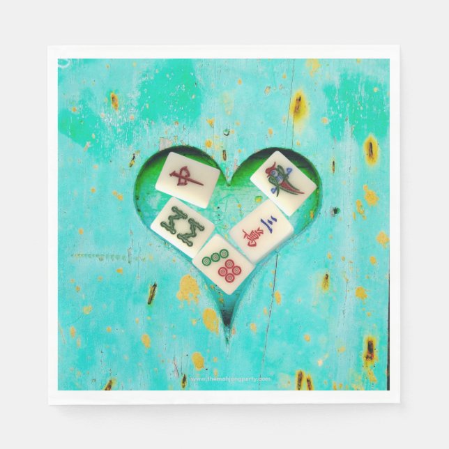 Mahjong Fills my Heart napkin Pappersservett (Framsidan)