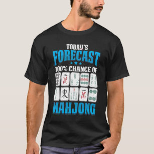 Mahjong Forecast Mah Jong Boardmatch Älskare T Shirt