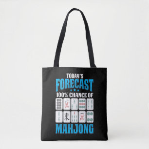 Mahjong Forecast Mah Jong Boardmatch Älskare Tygkasse