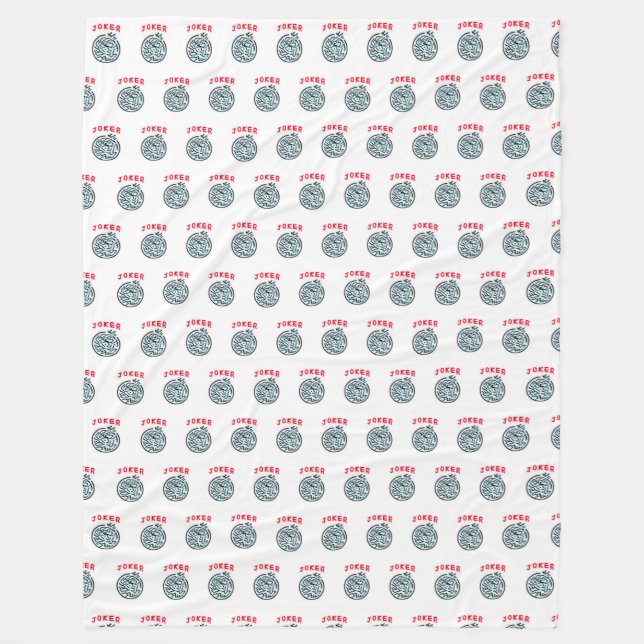 MahJong game symbol Joker tile Fleecefilt (Framsidan)