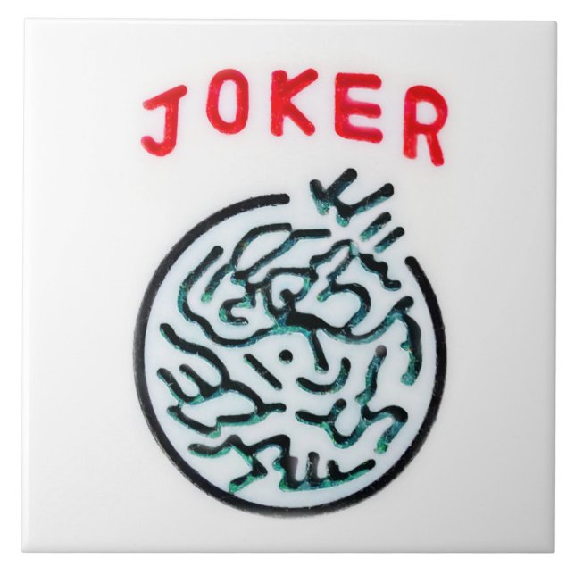 MahJong game symbol Joker tile Kakelplatta (Framsidan)