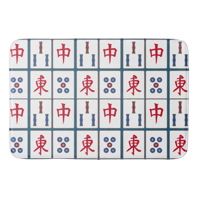 Mahjong Game Tiles Design Badrumsmatta (Framsidan)