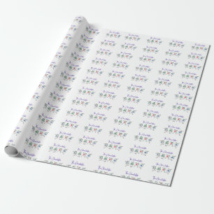 Mahjong Gift Wrap. Charleston-temat Presentpapper