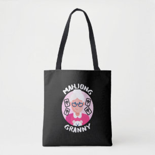 Mahjong Granny Funny Mahjong Tygkasse