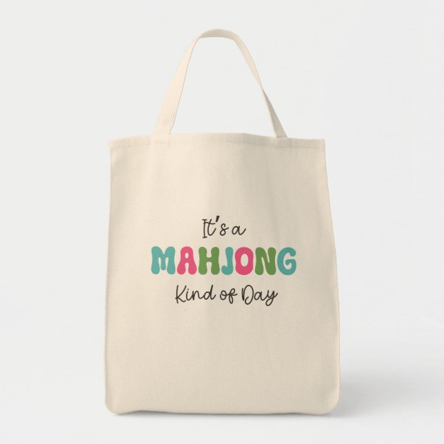 Mahjong-handväskor Tygkasse (Framsidan)