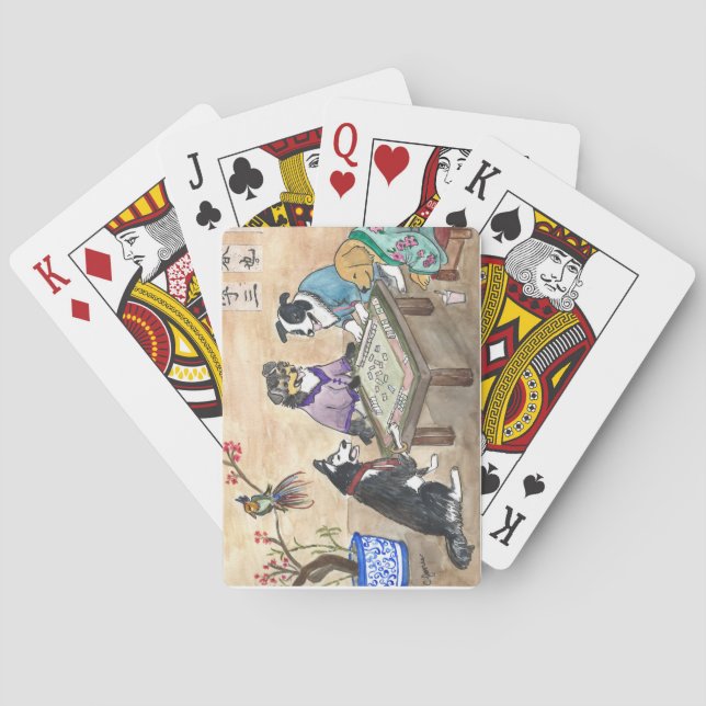 Mahjong Hundar - Casinokort (Baksidan)