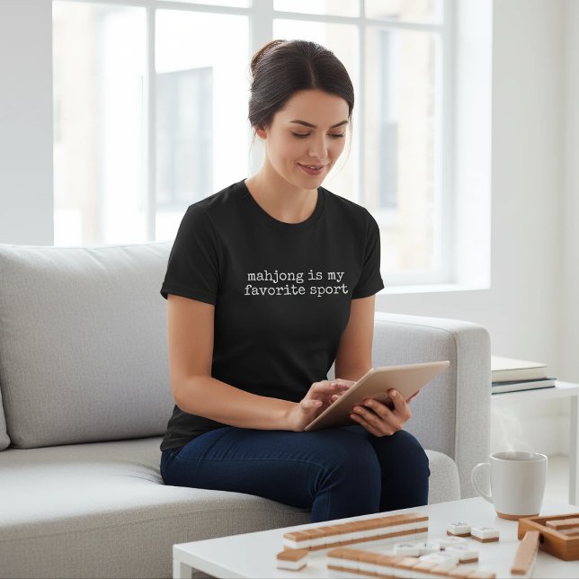 Mahjong Is My Favorite Sport Funny T Shirt (Skapare uppladdad)