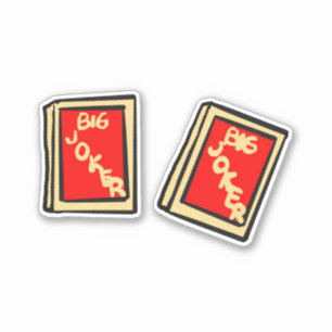 Mahjong Joker Tile Stickers Klistermärken