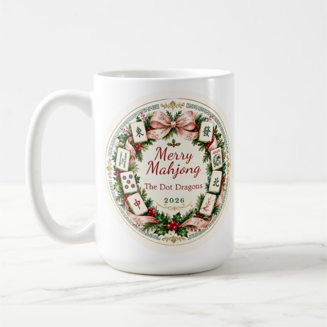 Mahjong jul kaffemugge kaffemugg (Vänster)