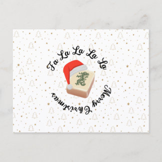 Mahjong julkort helg vykort