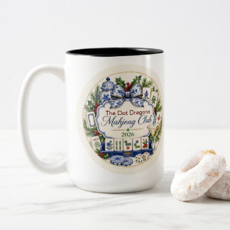 Mahjong-klubbens julpresent Tvåtons kaffemugg