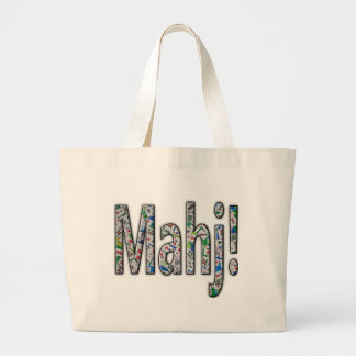 Mahjong Large Tote Bag - Mahj! Jumbo Tygkasse