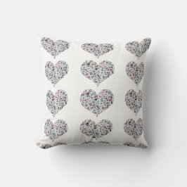 Mahjong Love Throw Pillow - Two Sided Kudde