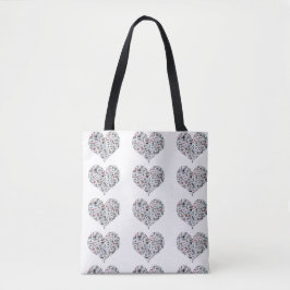 Mahjong Love Tote Bag Tygkasse