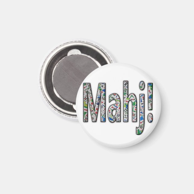 Mahjong Magnet - Mahj! (Front/Back)