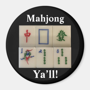 Mahjong Magnet roligt med bamboo-plattor