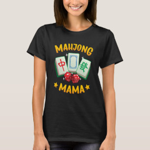 Mahjong Mamma Mah Jonng Tiles och Dice Women T Shirt