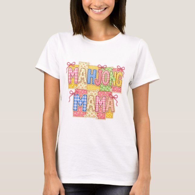 Mahjong Mamma T Shirt (Framsida)
