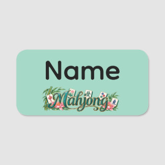Mahjong-märken Namnbricka