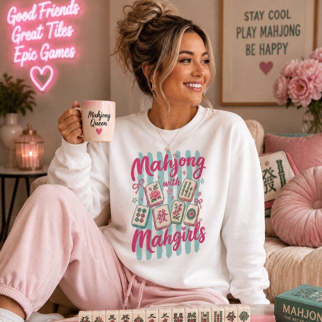 Mahjong med Mahgirls T Shirt (Skapare uppladdad)