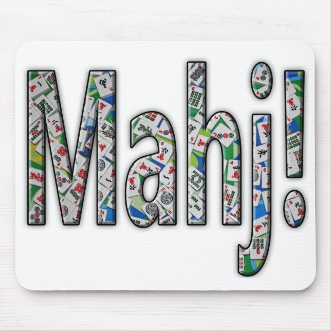 Mahjong Mouse Pad - Mahj! Musmatta (Framsidan)