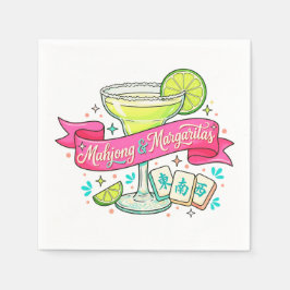 Mahjong och Margaritas Spelkvällsdrink Pappersservett