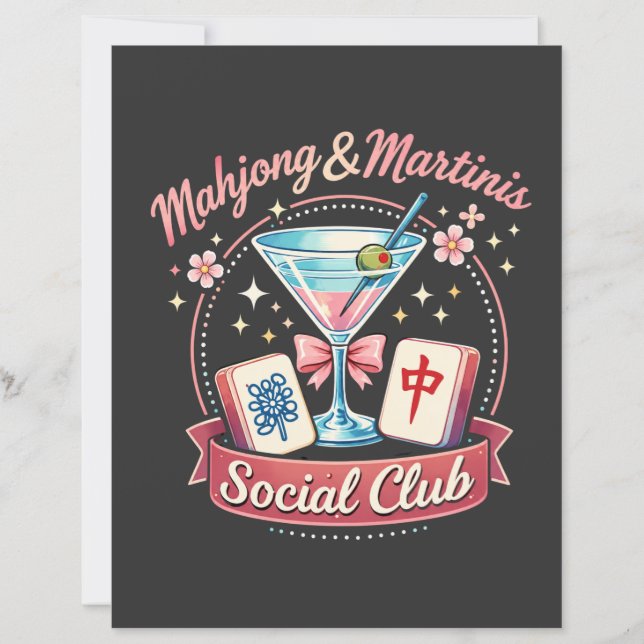 Mahjong och Martinis Socialklubb (Framsida)